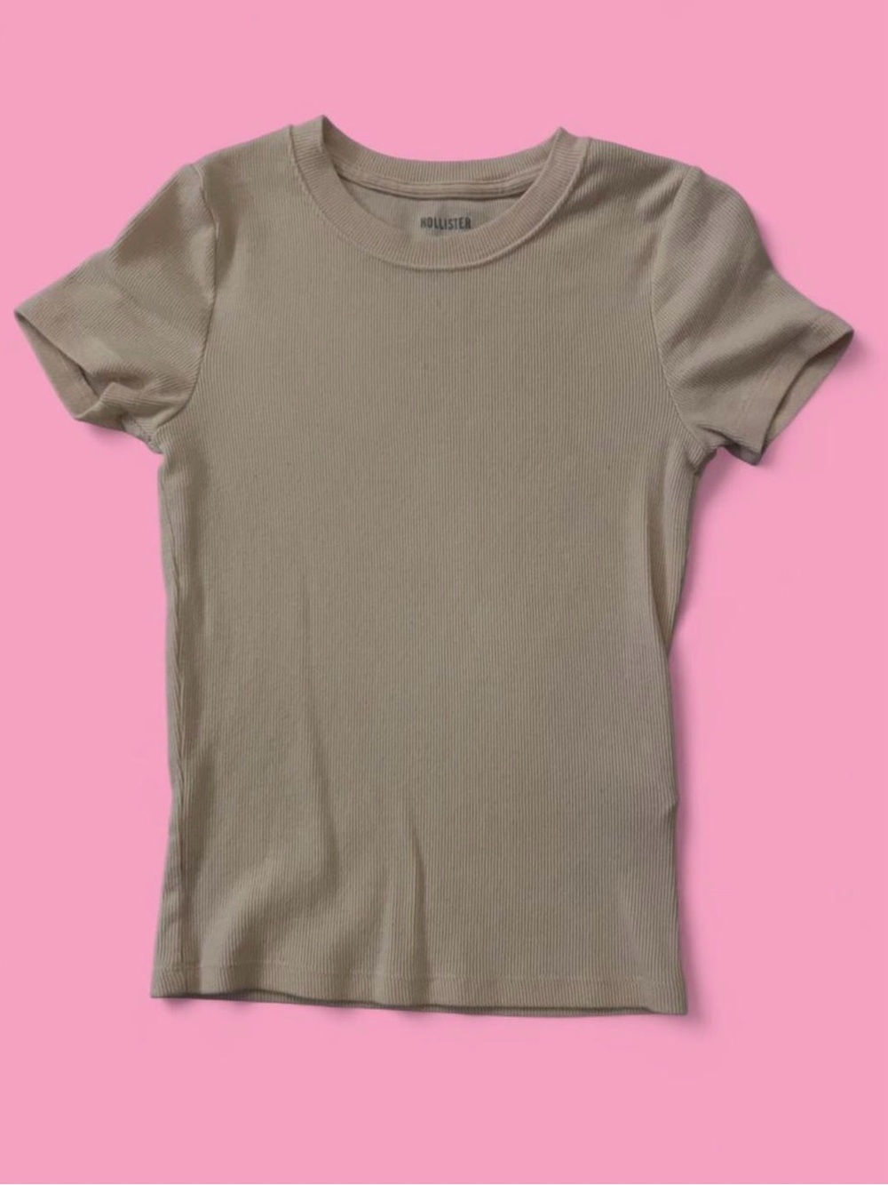 Yellow Ribbed Tee